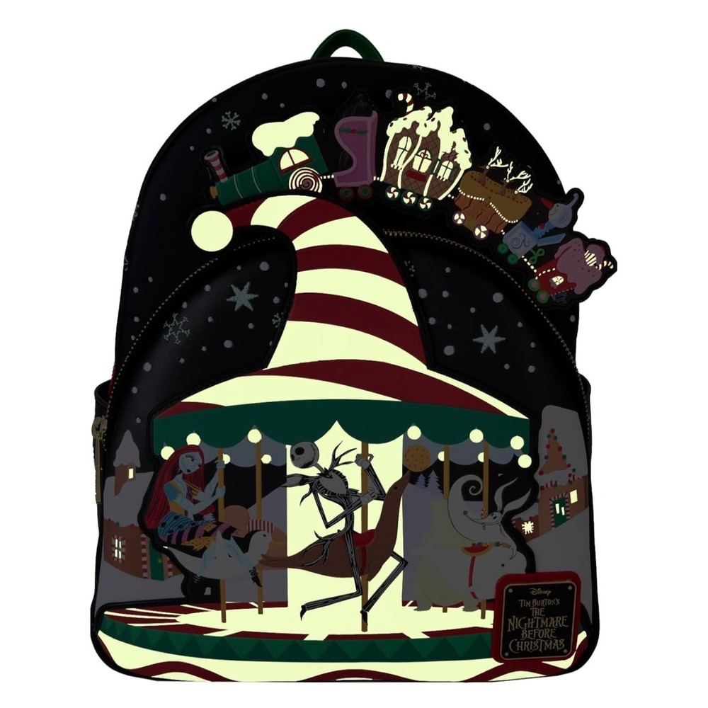 Loungefly‎ Disney Nightmare Before Christmas Journey To Christmas Town Backpack